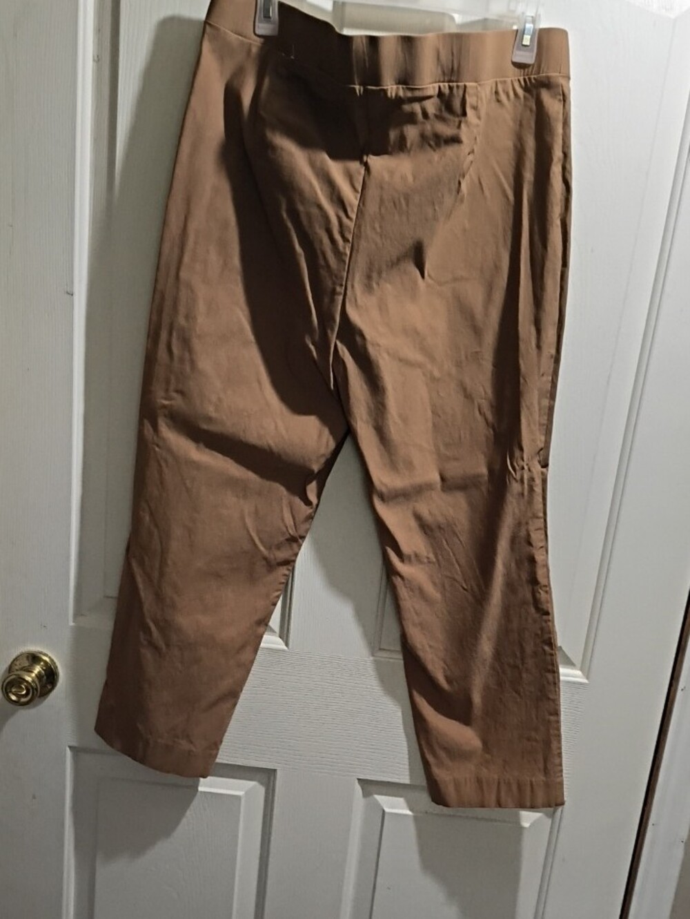 Anne Klein Women's Khaki Straight-Leg Chinos - Picture 3 of 4